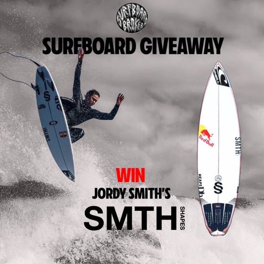 Win Jordy Smith's Surfboard in this month's Surfboardbroker giveaway - Surfboardbroker
