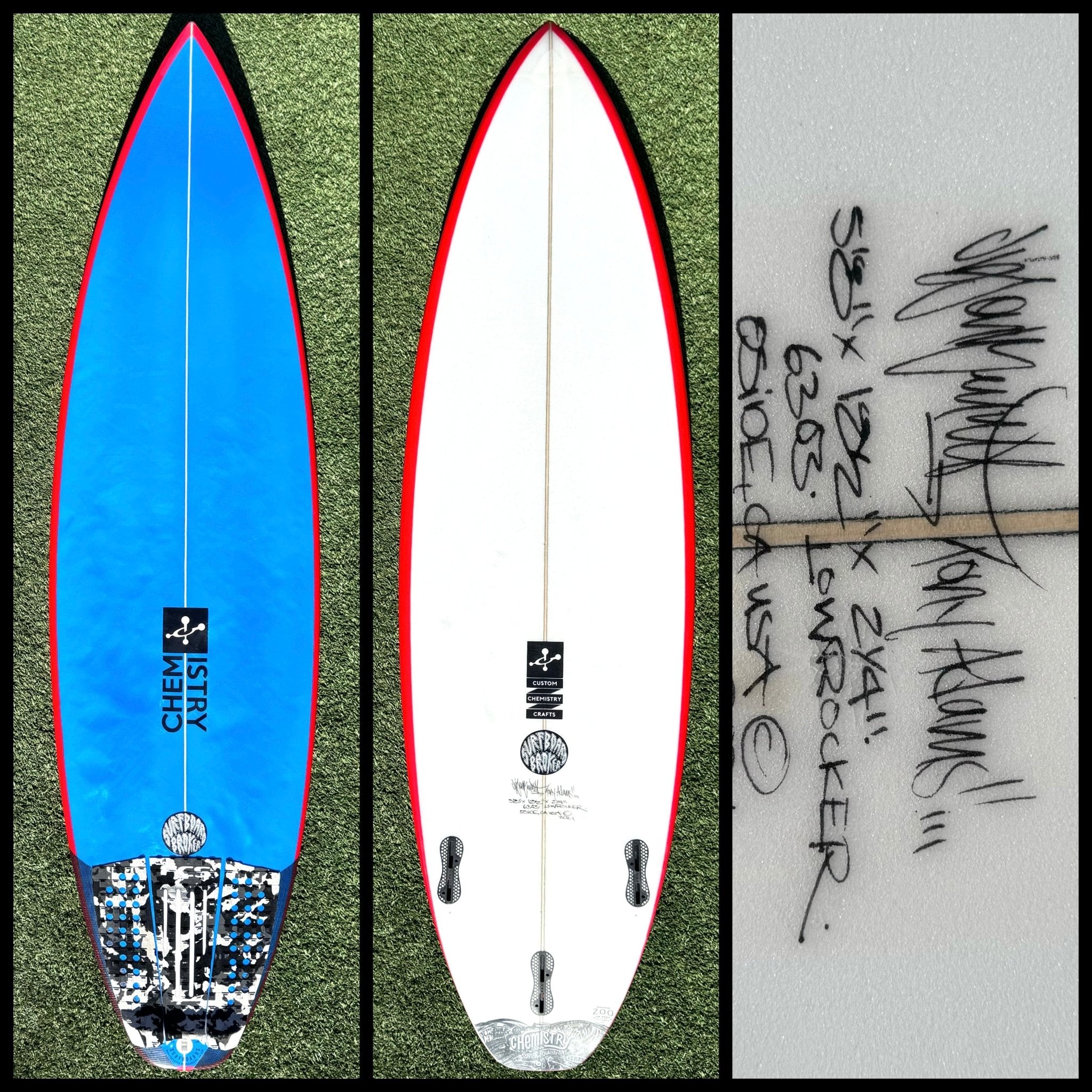 5'8 25L Chemistry Surfboard - CA – Surfboardbroker