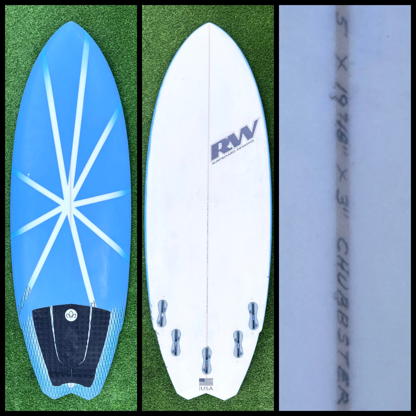 Ricky Whitlock Surfboard 5'0 34L (USED)