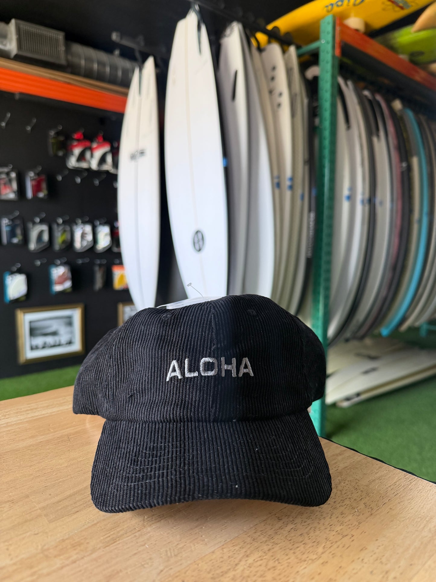 ALOHA Hat -Black/Corduroy