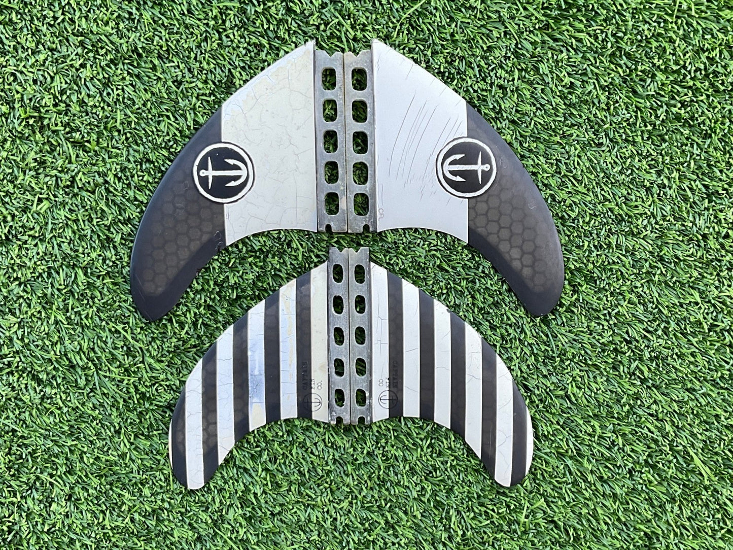 Captain Fin Classic Honeycomb Quad Fins Large (USED) - Surfboardbroker