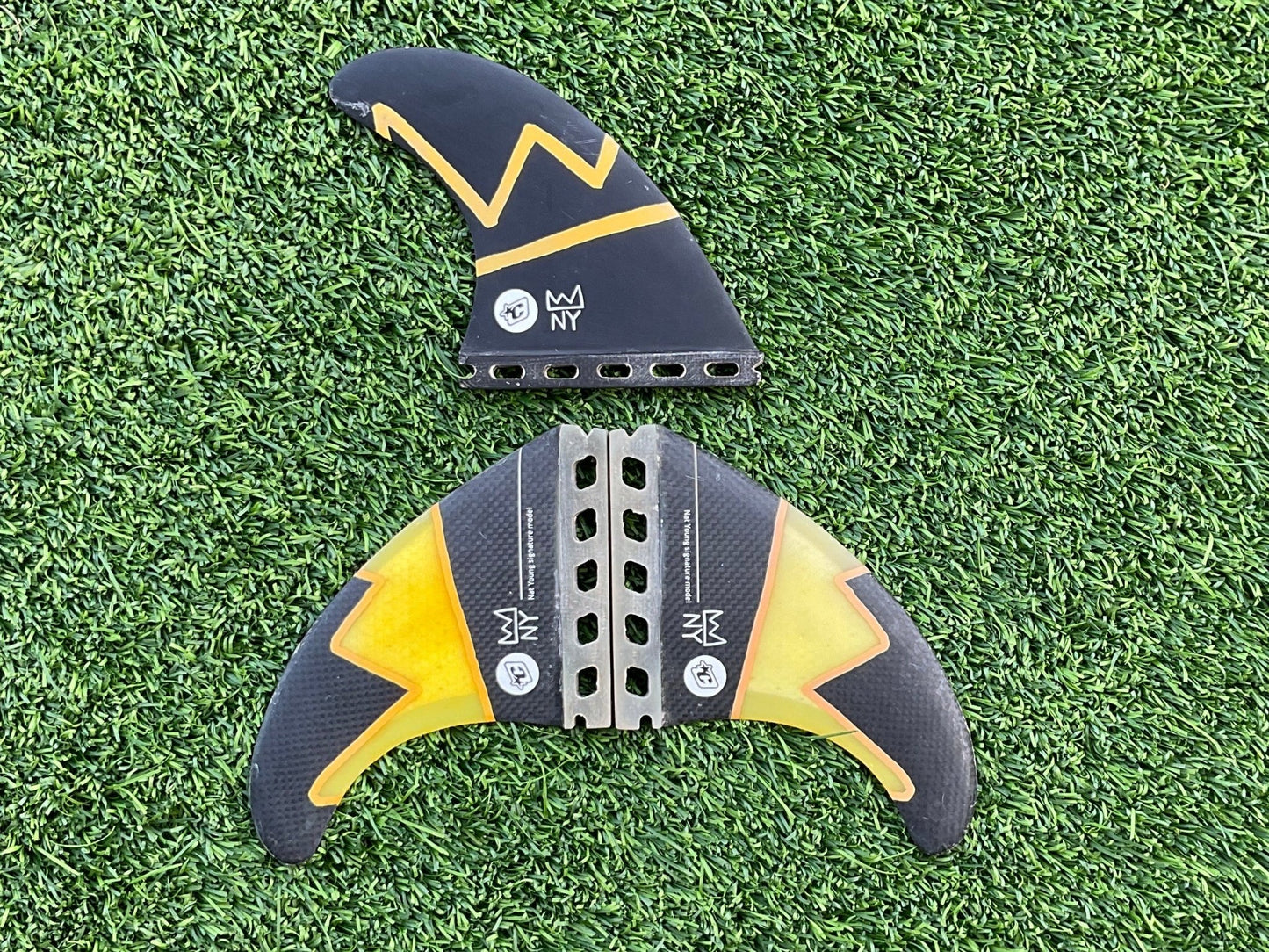 Creatures of Leisure Nat Young Medium Thruster Fin Set (USED) - Surfboardbroker