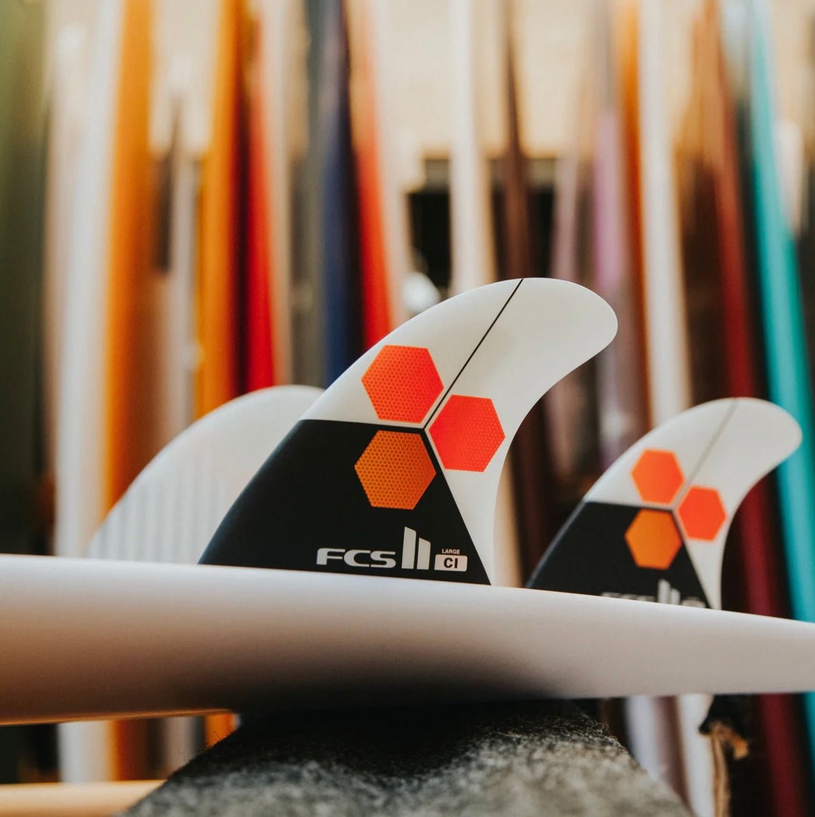 FCS II CI UPRIGHT TRI FINS Large (NEW) - Surfboardbroker