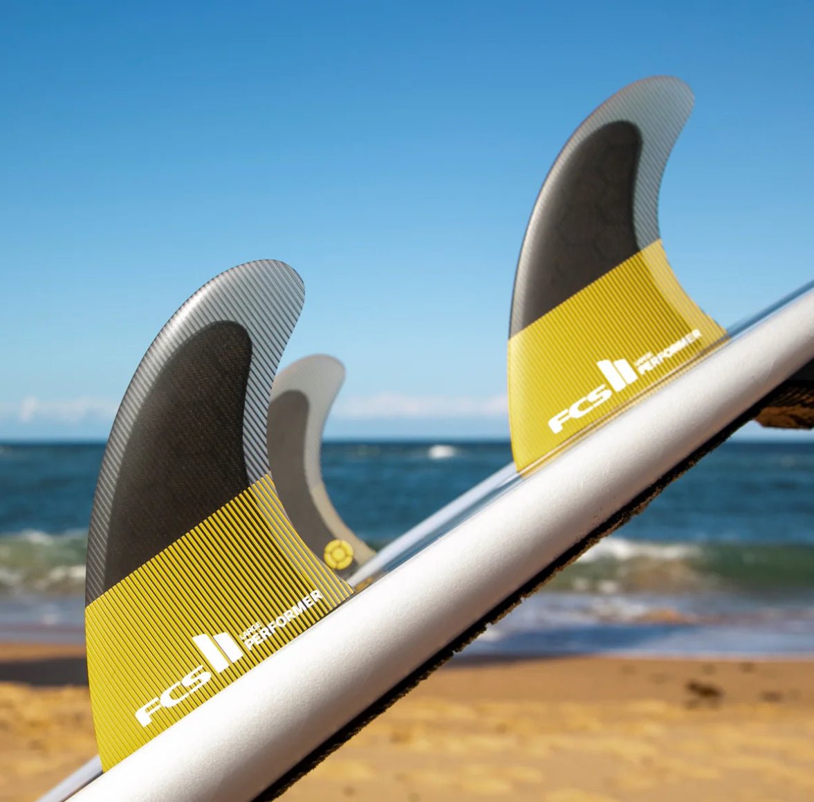 FCS II PERFORMER PC Thruster Fins Medium (New) - Surfboardbroker