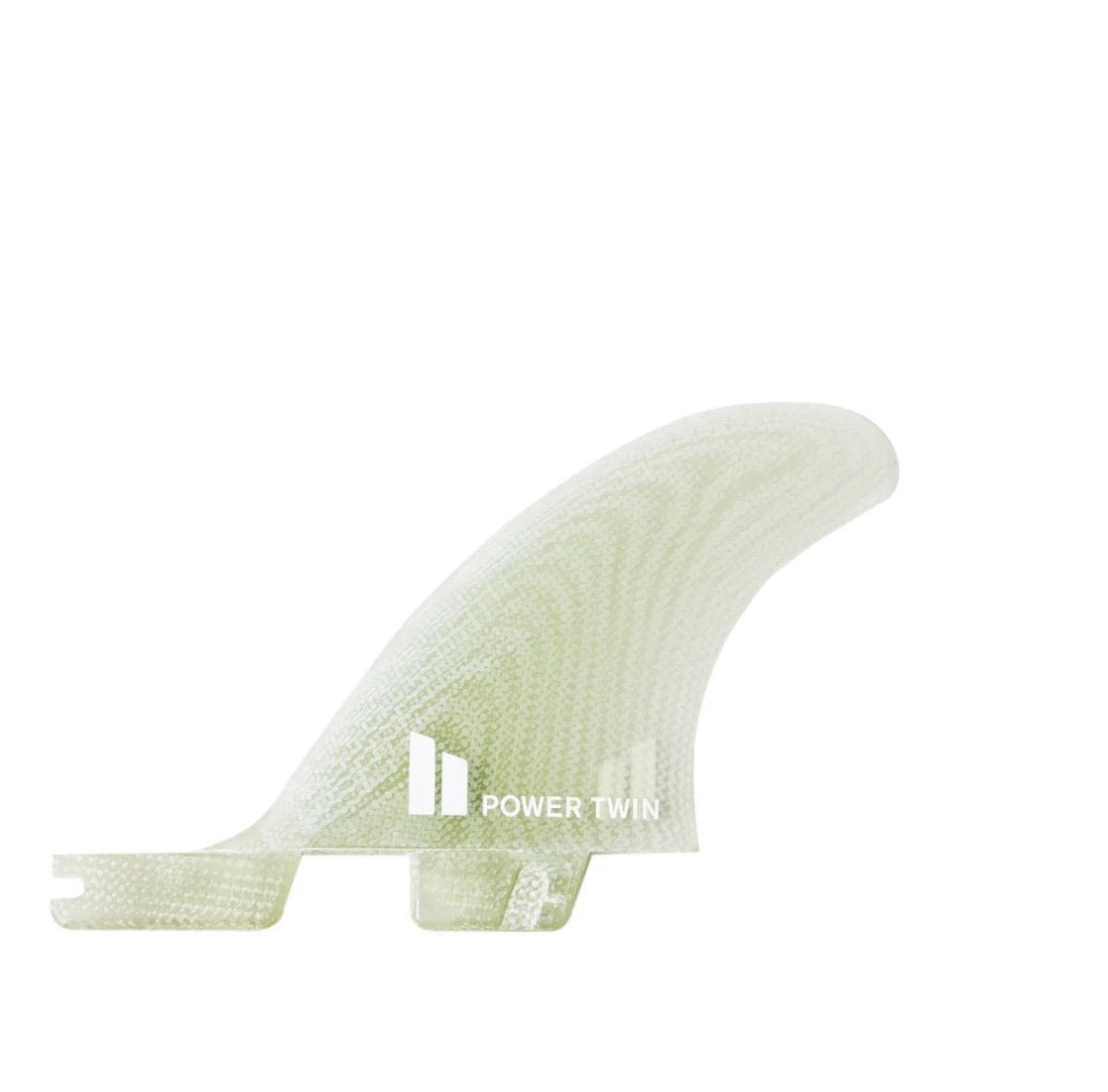 FCS II Power Twin+1 PG L - XL Clear Center Fin (New) - Surfboardbroker