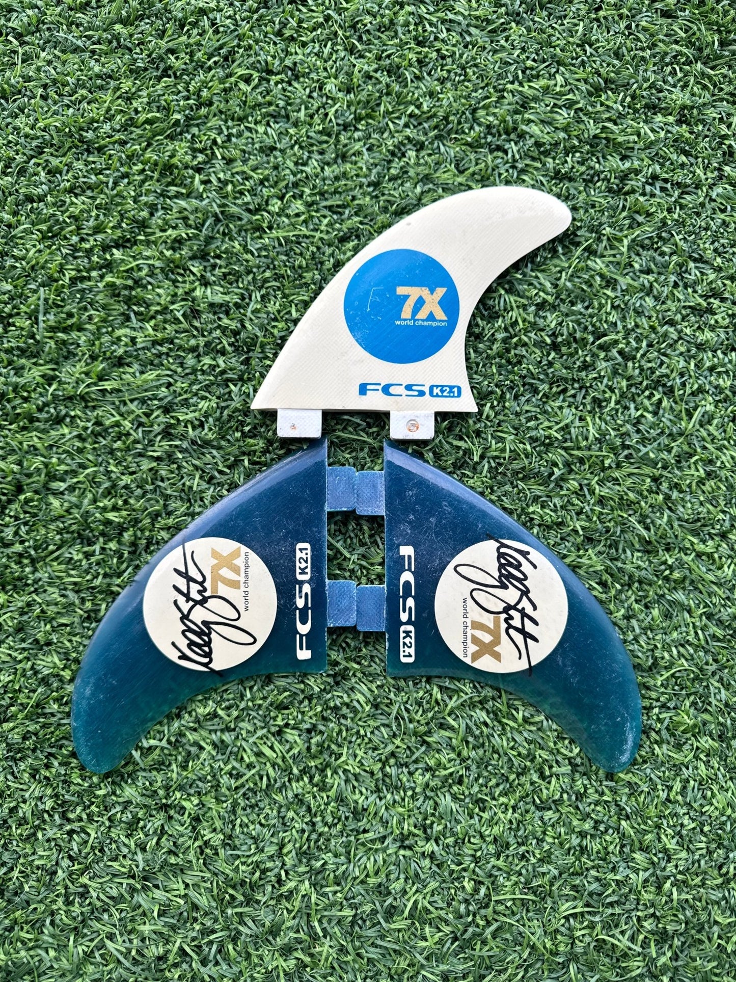 FCS Original K2.1 Small Fin Set (USED) - Surfboardbroker
