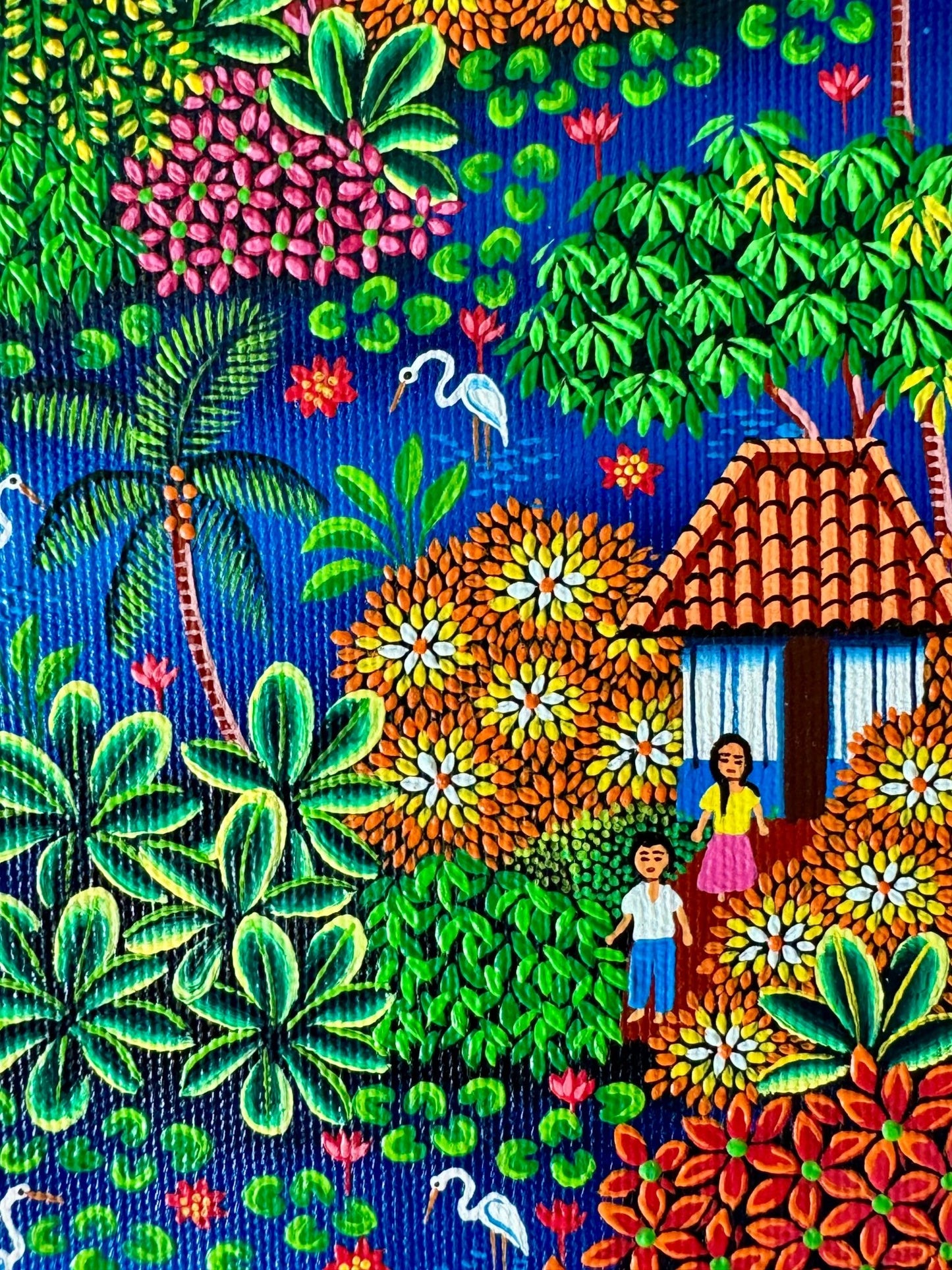 Surf Art 12”x5” “Nicaraugua Village” - Surfboardbroker