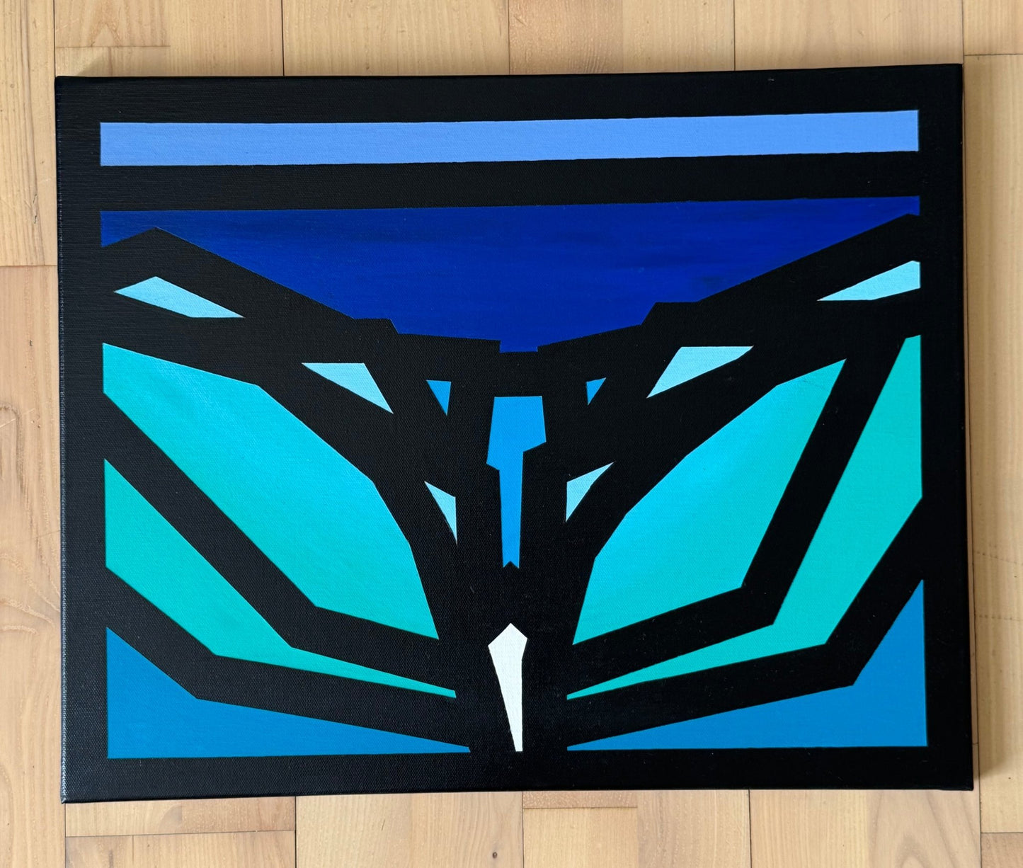 Surf Art 20”x16” “Abstract A - Frame” - Surfboardbroker