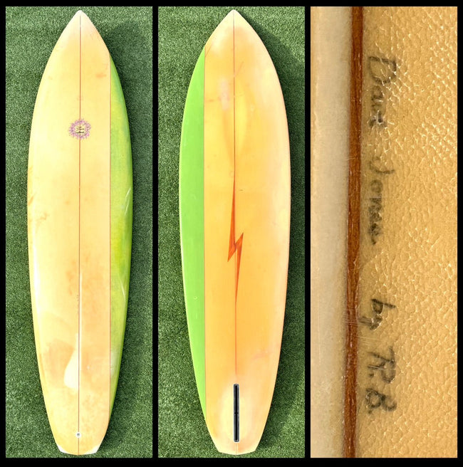 7'0 Dick Brewer x Lightning Bolt Vintage Surfboard -CA - Surfboardbroker