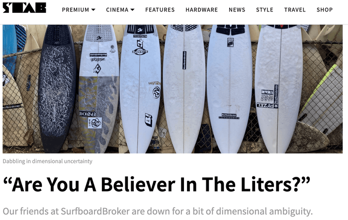 Check out our latest feature in Stab Mag 👀 - Surfboardbroker