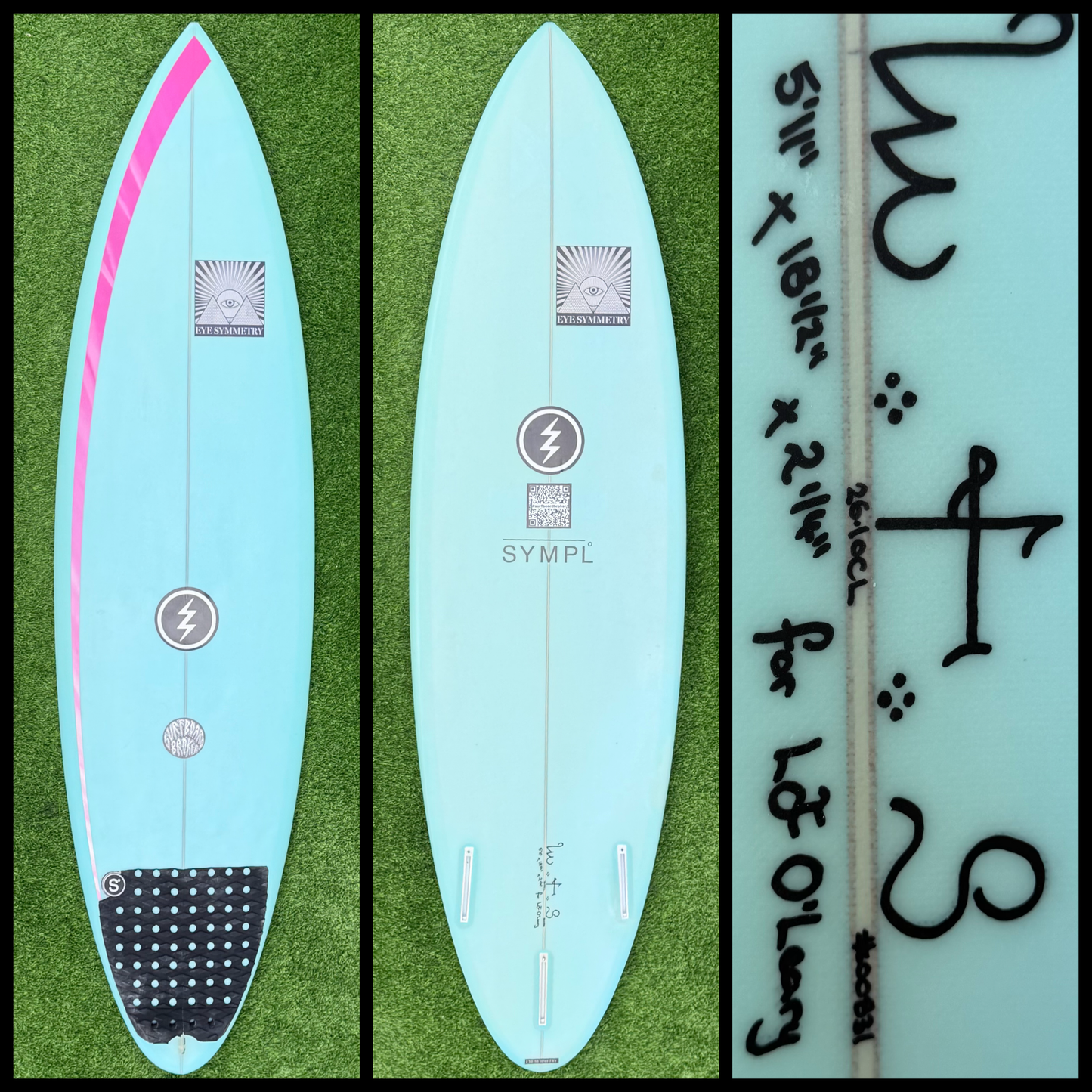 Eye Symmetry Surfboard 5’11 26L Joseph O'Leary (USED)