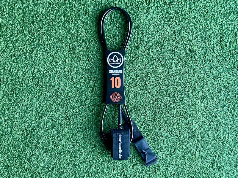 10’ Leash Standard Surfboardbroker x StayCovered Colab -Black (New) - Surfboardbroker