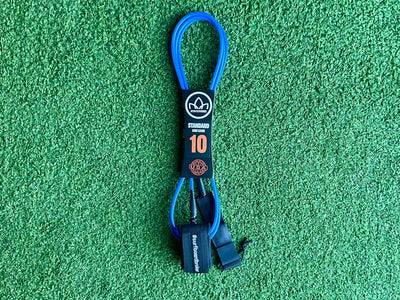 10’ Leash Standard Surfboardbroker x StayCovered Colab -Blue & Black (New) - Surfboardbroker