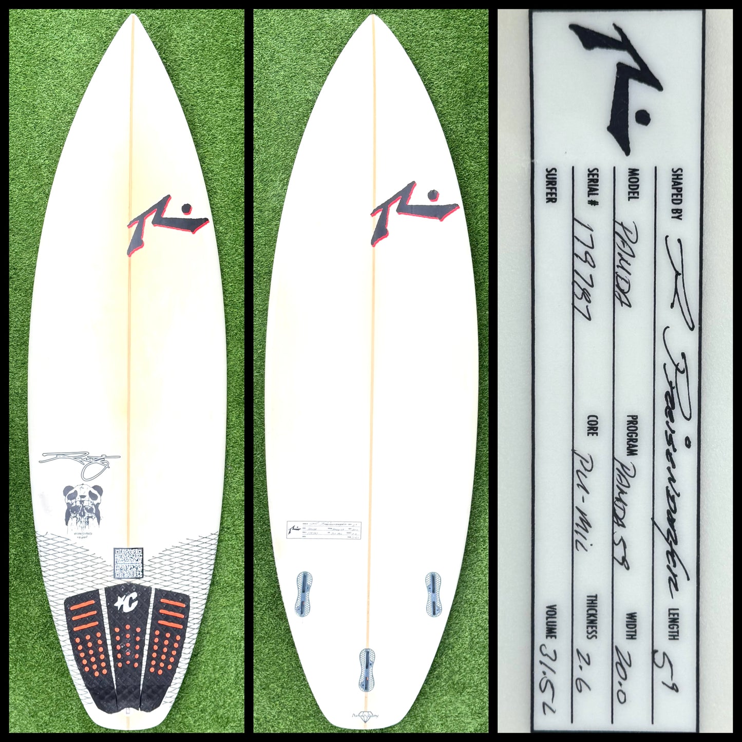 Rusty Surfboard 5'9 31L (USED)