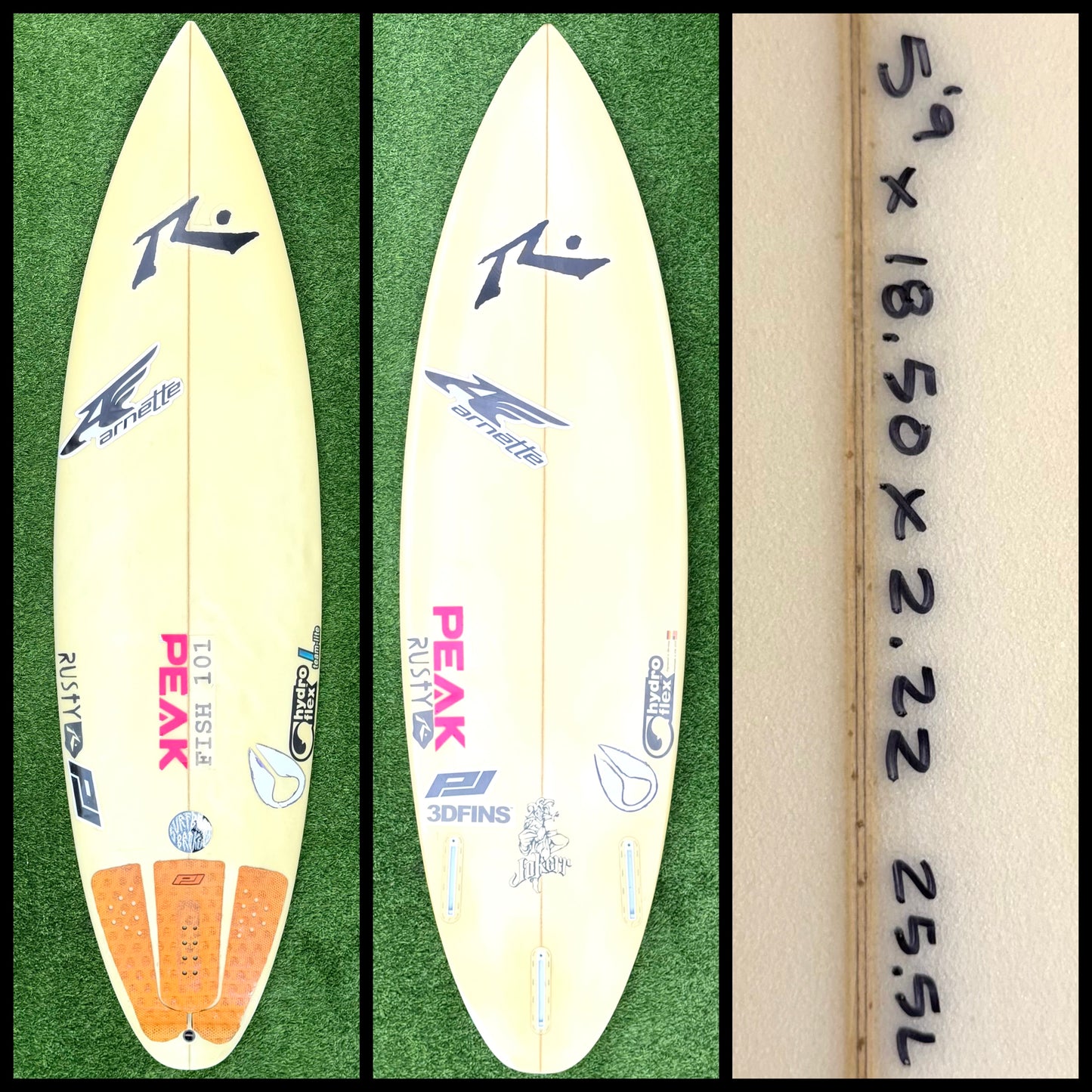 Rusty Surfboard 5'9 25L Josh Kerr (USED)