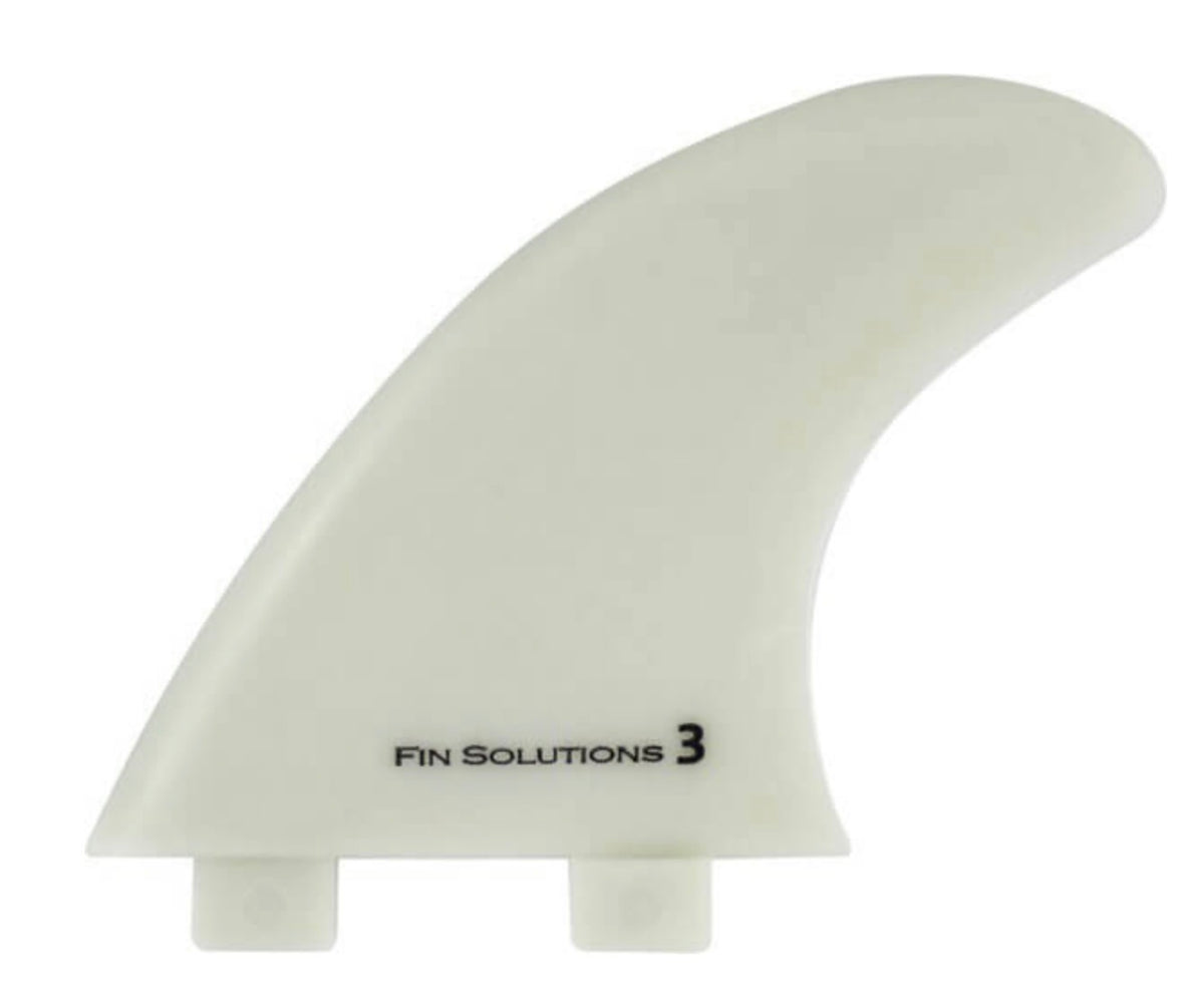 Fin Solutions G-3 Medium Natural FCS Thruster Surfboard Fins (NEW)