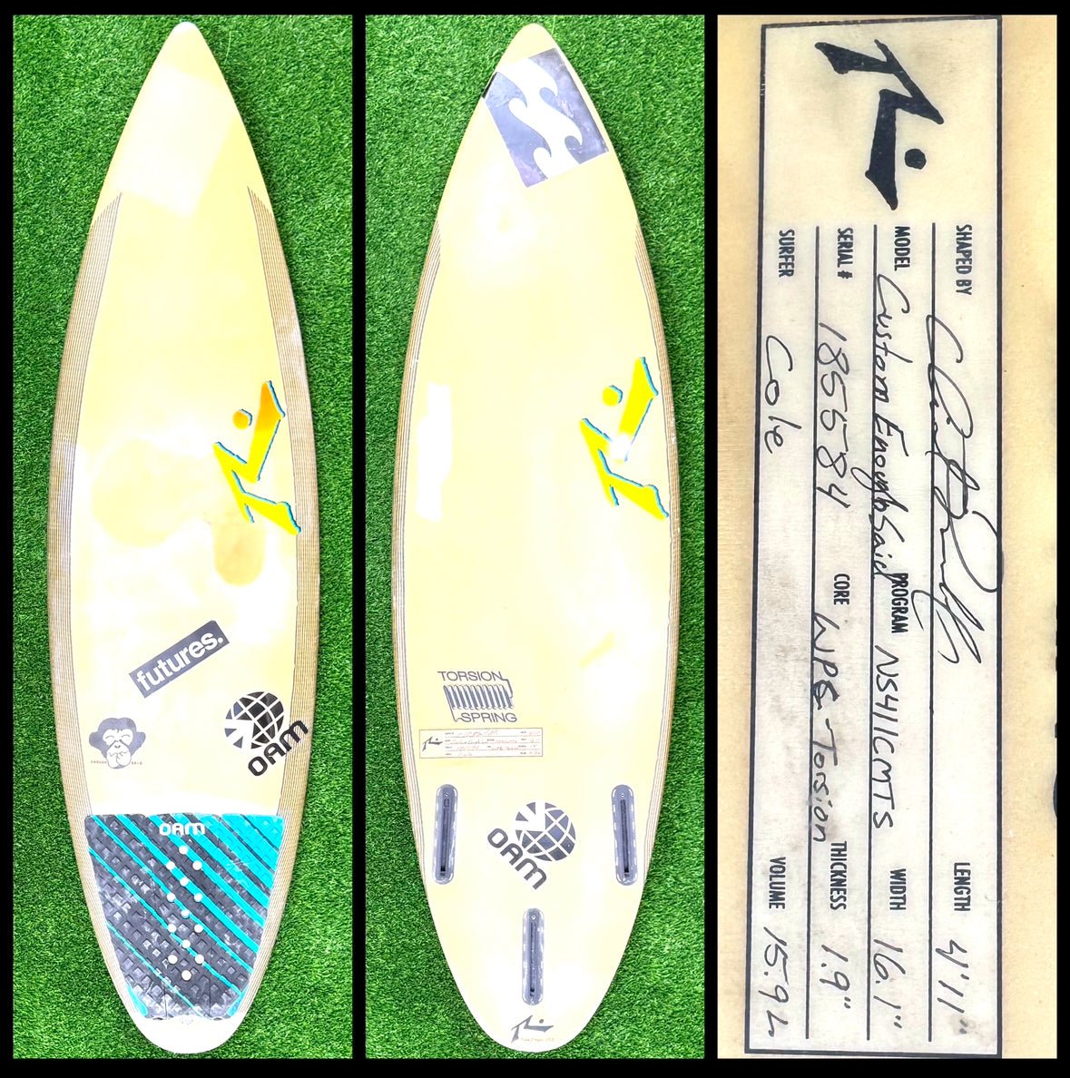 4’11 15L Rusty Surfboard - CA - Surfboardbroker