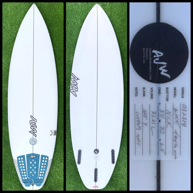 5’11 31L AJW Surfboard - Surfboardbroker