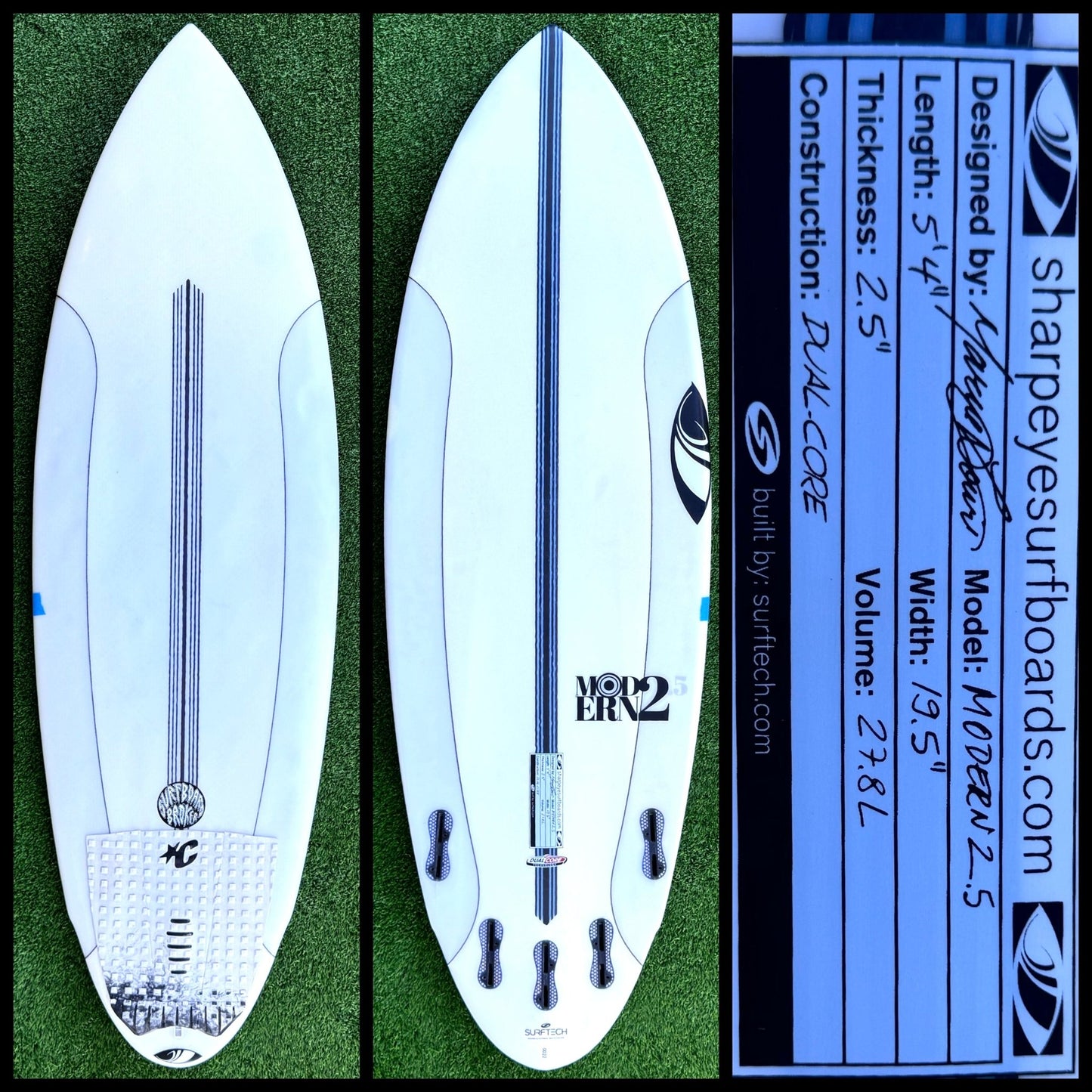 5’4 27L Sharp Eye Surfboards - CA - Surfboardbroker