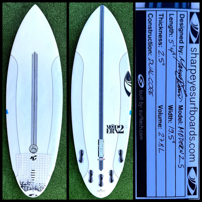 5’4 27L Sharp Eye Surfboards - CA - Surfboardbroker