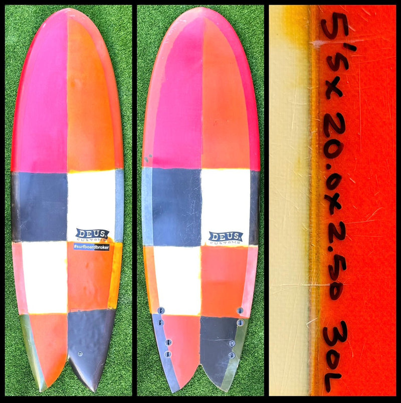 5’5 30L Deus Surfboard - CA - Surfboardbroker