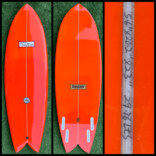 5’6 29L Dewey Weber Surfboard - CA - Surfboardbroker