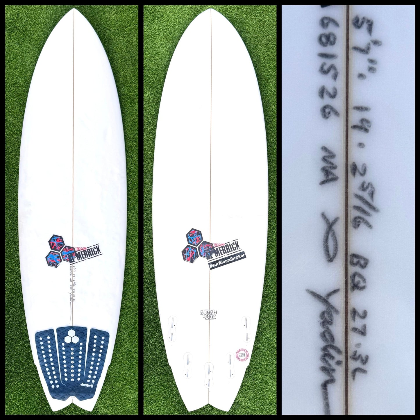 5’7 27L Channel Islands x Yadin Nicol Surfboard - CA - Surfboardbroker