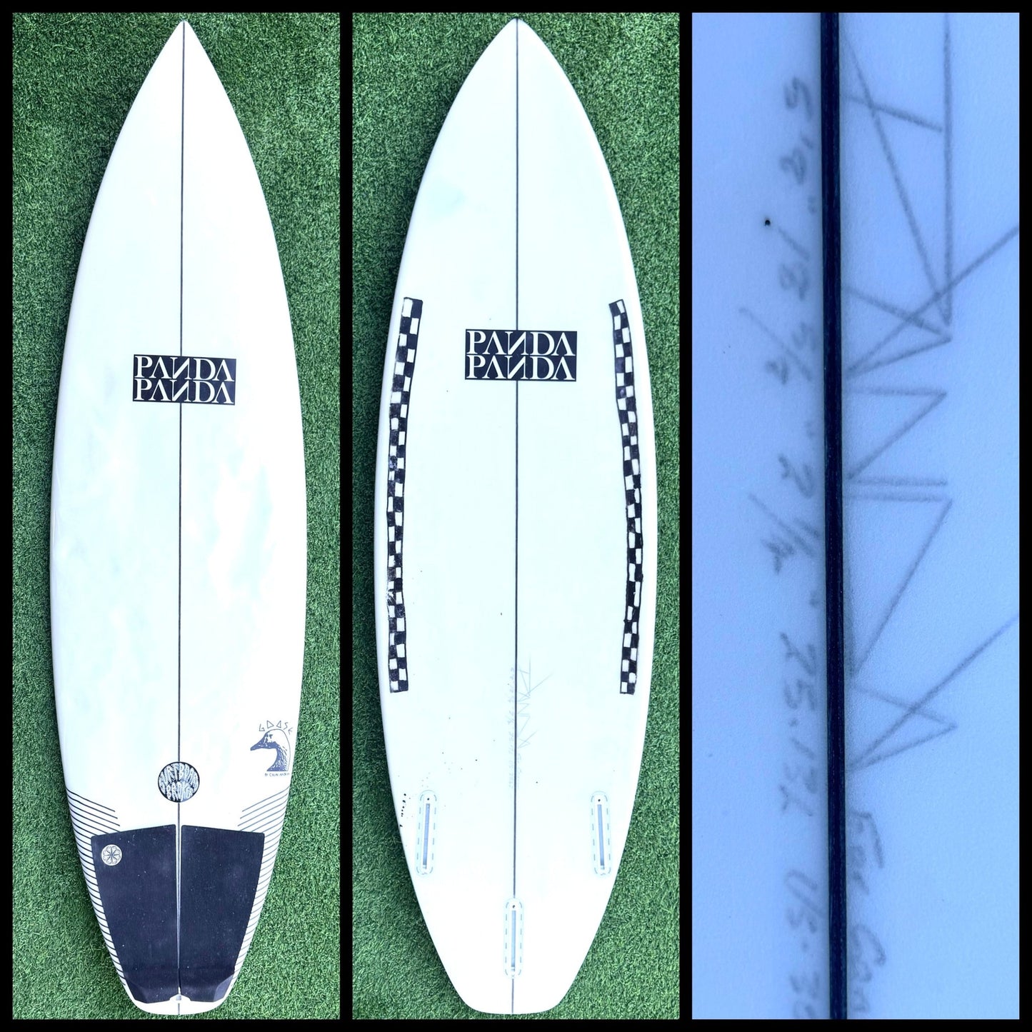 5’8 25L Panda Surfboard - Surfboardbroker