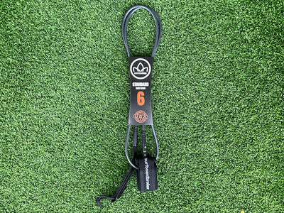 6’ Leash Standard Surfboardbroker x StayCovered Colab - Grey & Black (New) - Surfboardbroker