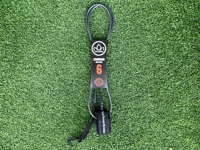 6’ Leash Standard Surfboardbroker x StayCovered Colab - Grey & Black (New) - Surfboardbroker