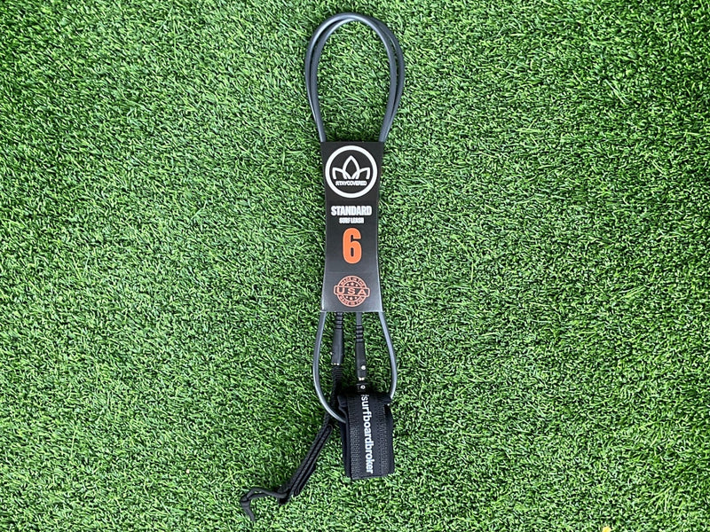 6’ Leash Standard Surfboardbroker x StayCovered Colab - Grey & Black (New) - Surfboardbroker