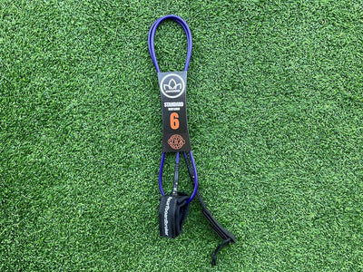 6’ Leash Standard Surfboardbroker x StayCovered Colab -Purple & Black (New) - Surfboardbroker