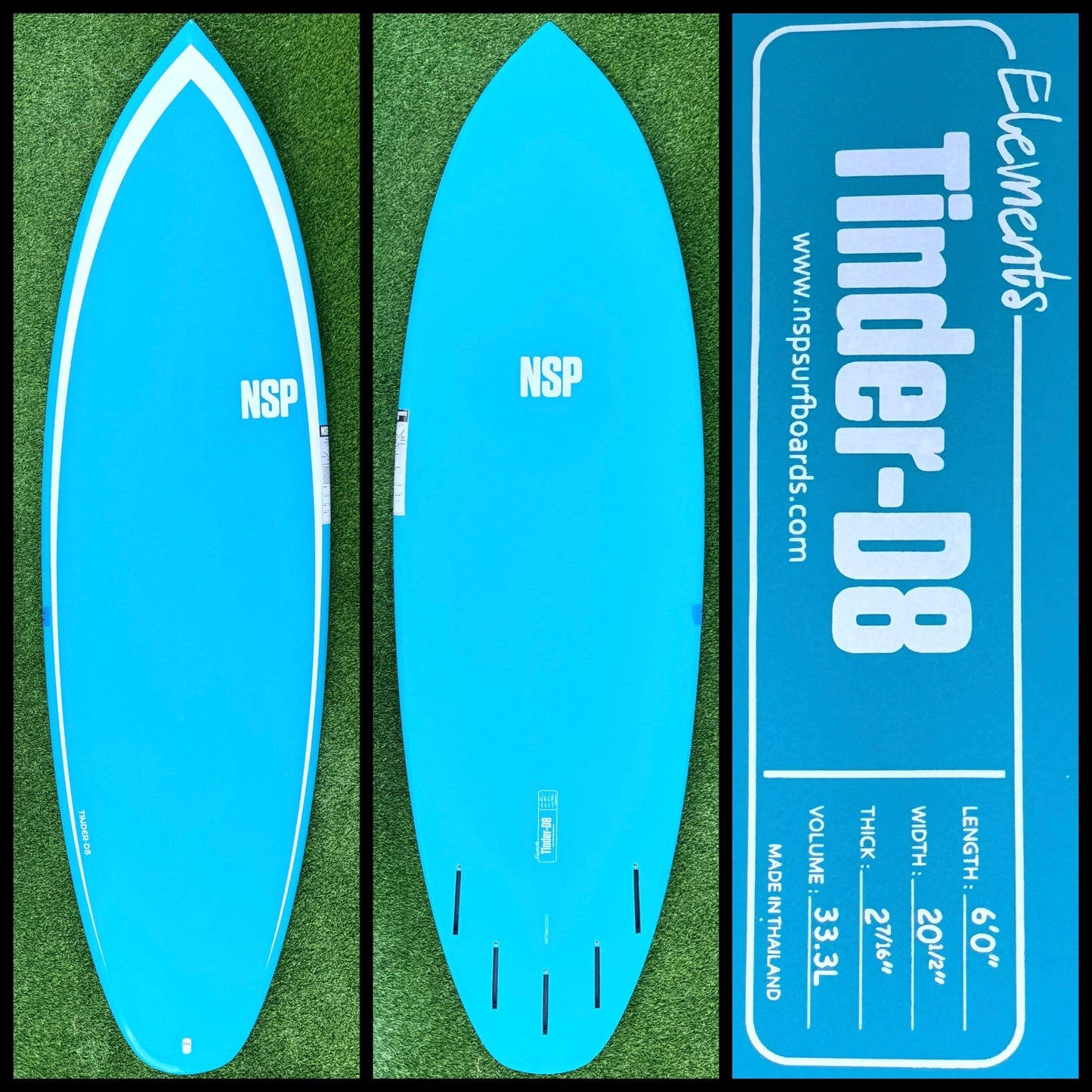 6’0 33L NSP Surfboard - Surfboardbroker