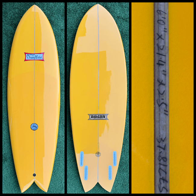 6’0 37L Dewey Weber Surfboard - CA - Surfboardbroker