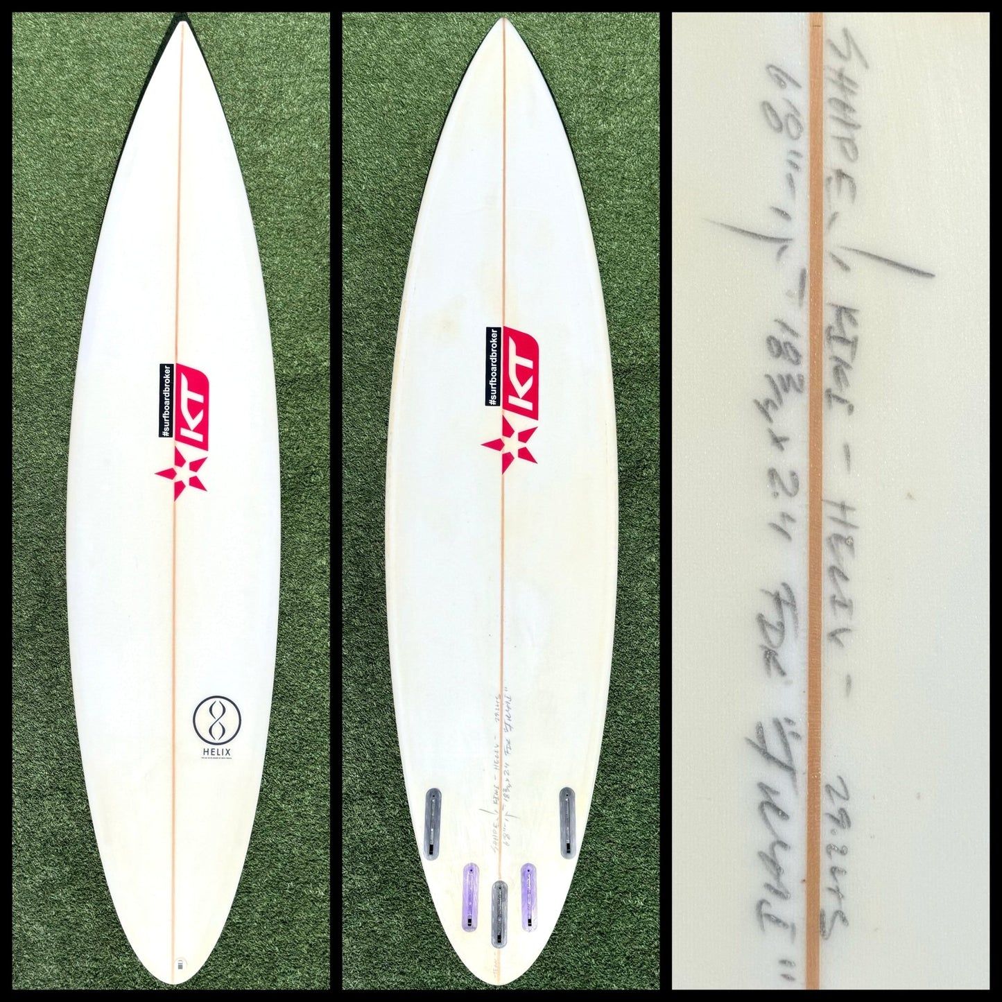 6’8 29L KT Surfboard -CA - Surfboardbroker