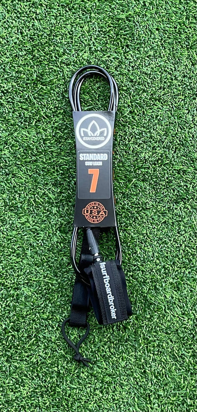 7’ Leash Standard Surfboardbroker x StayCovered Colab - All Black (New) - Surfboardbroker