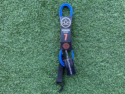 7’ Leash Standard Surfboardbroker x StayCovered Colab -Black & Blue (New) - Surfboardbroker