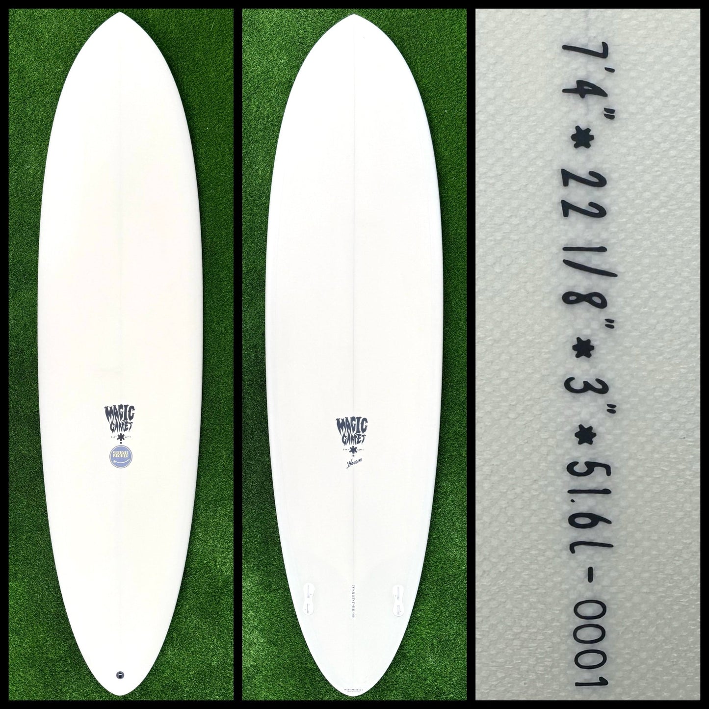 7’4 51L Magic Carpet Surfboard - CA - Surfboardbroker