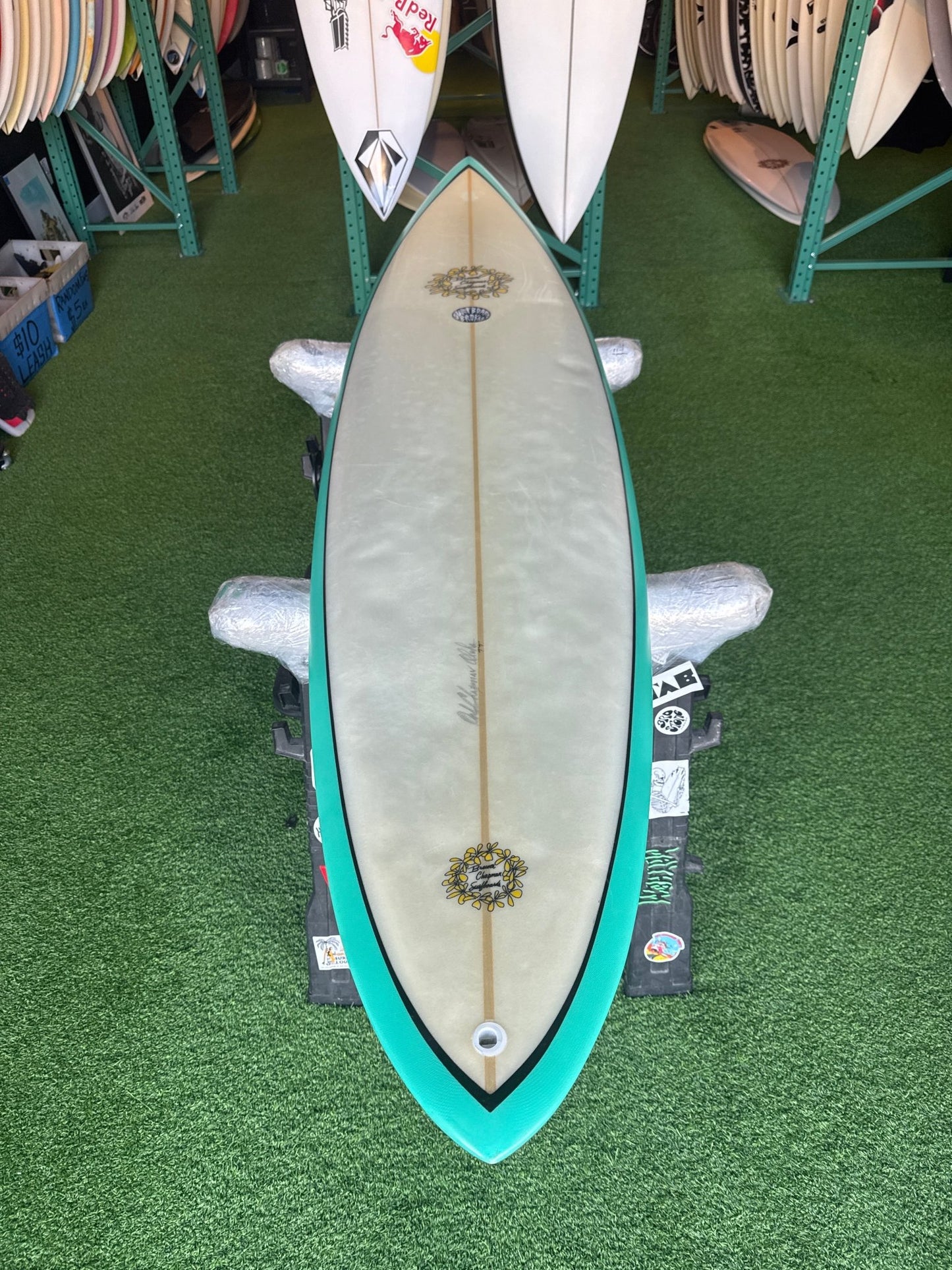 7’7 45L Brewer Chapman x Kalani Chapman Surfboard - Surfboardbroker