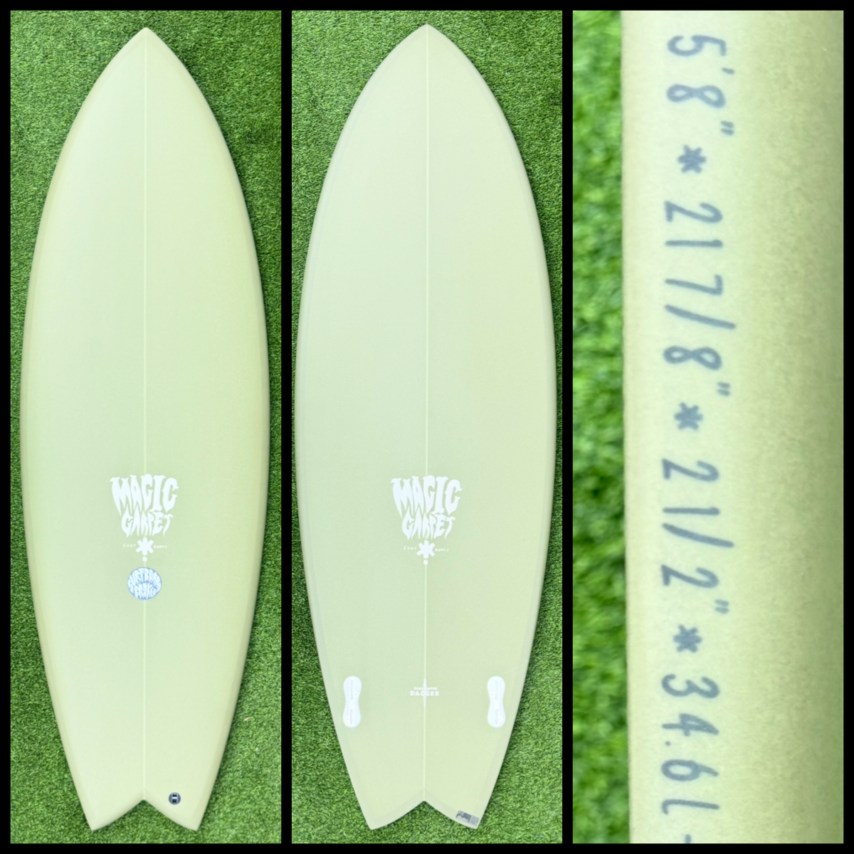 Magic Carpet Surfboard 5’8 34L (NEW)