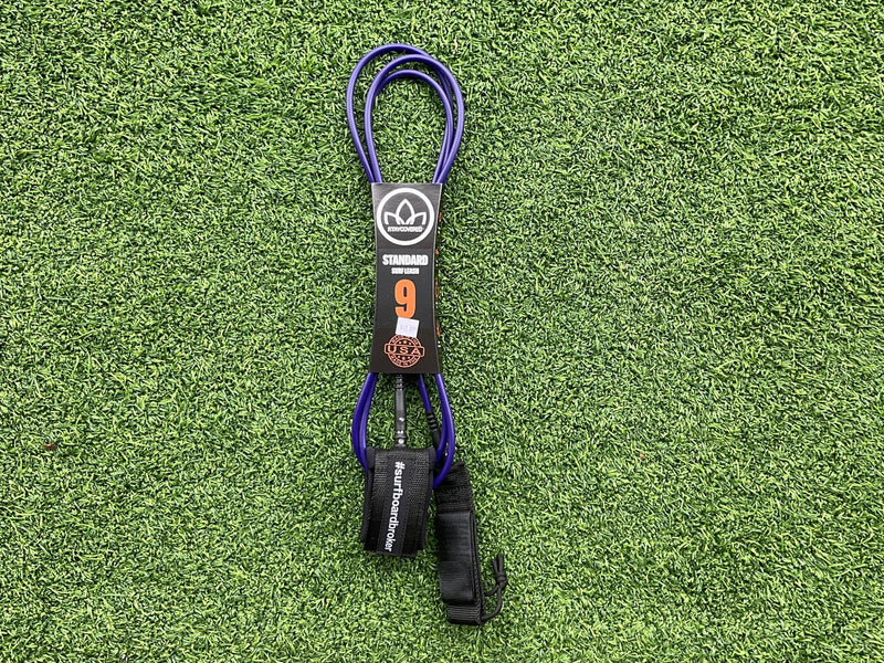 9’ Leash Standard Surfboardbroker x StayCovered Colab -Purple (New) - Surfboardbroker