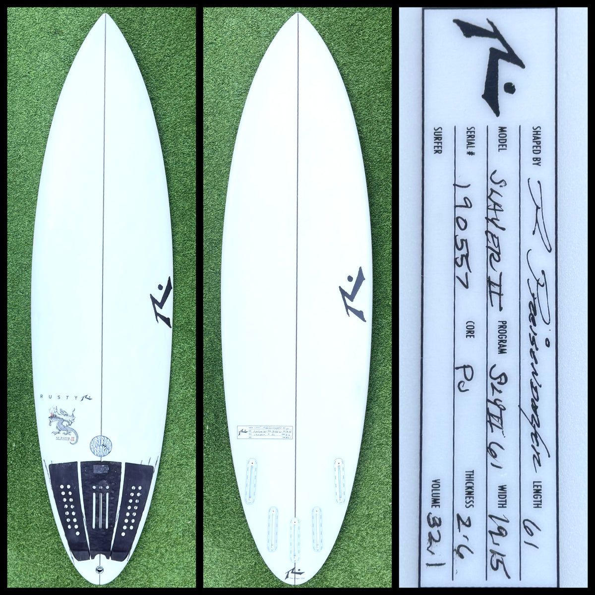 Rusty Surfboard 6'1 32L (USED)