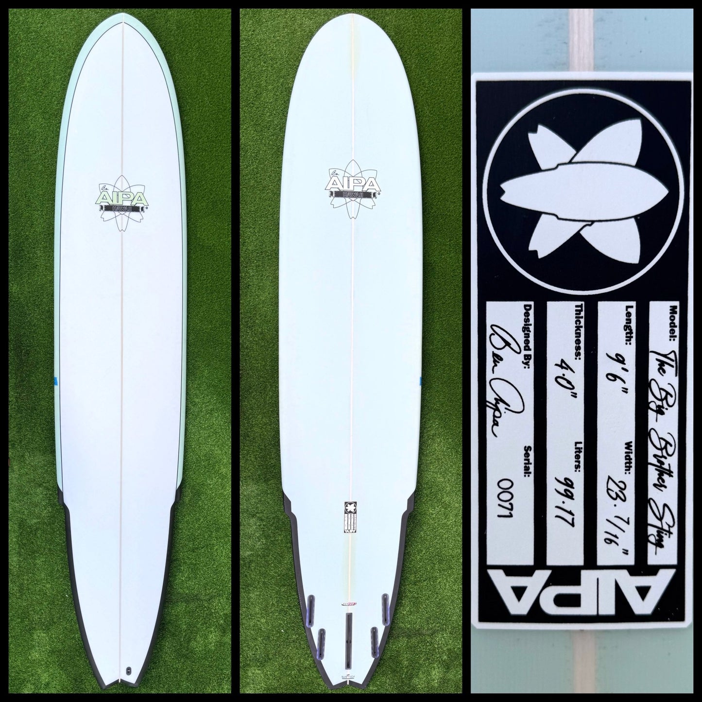 9’6 99L AIPA Surfboard - Surfboardbroker