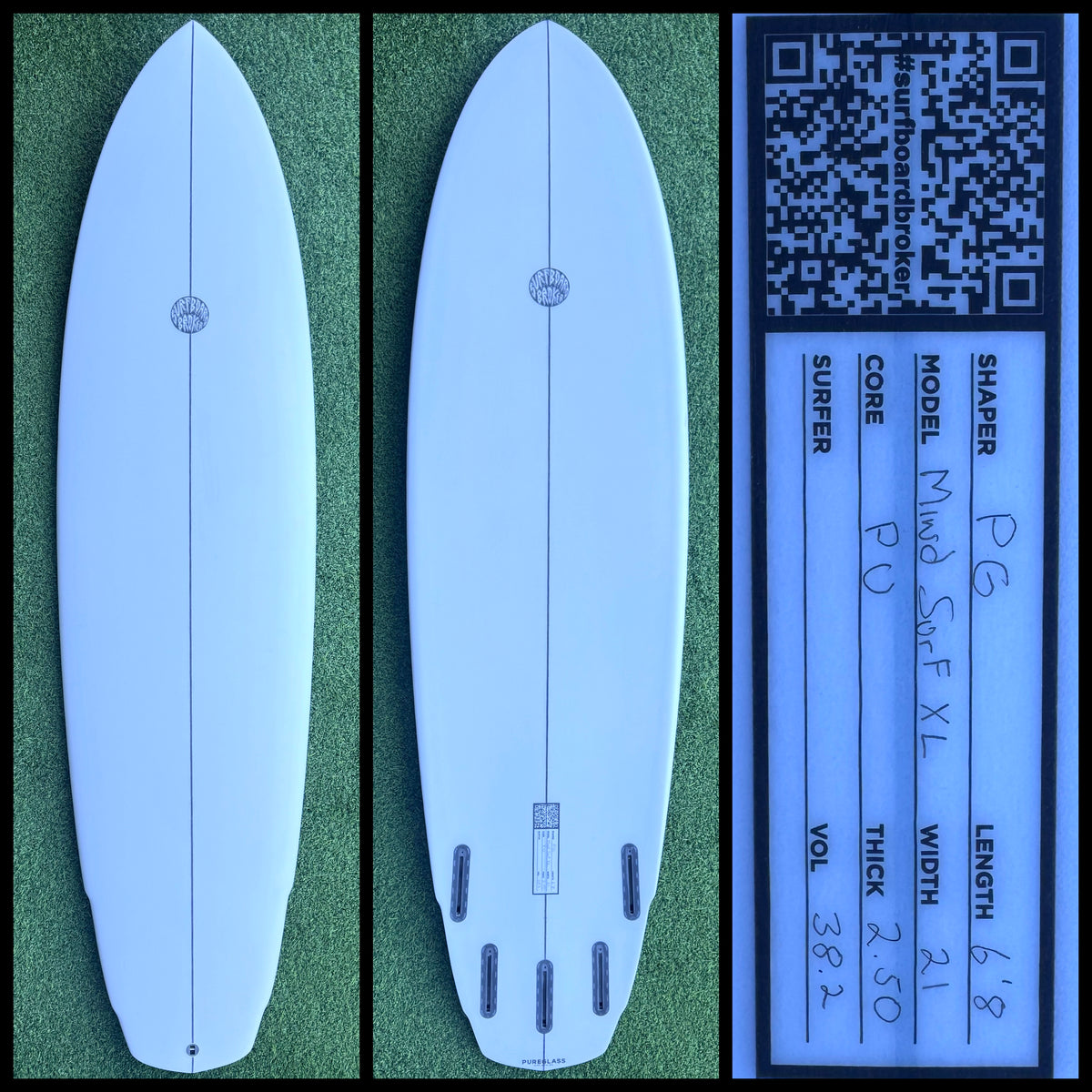 Surfboardbroker Surfboard 6'8 38L (NEW)