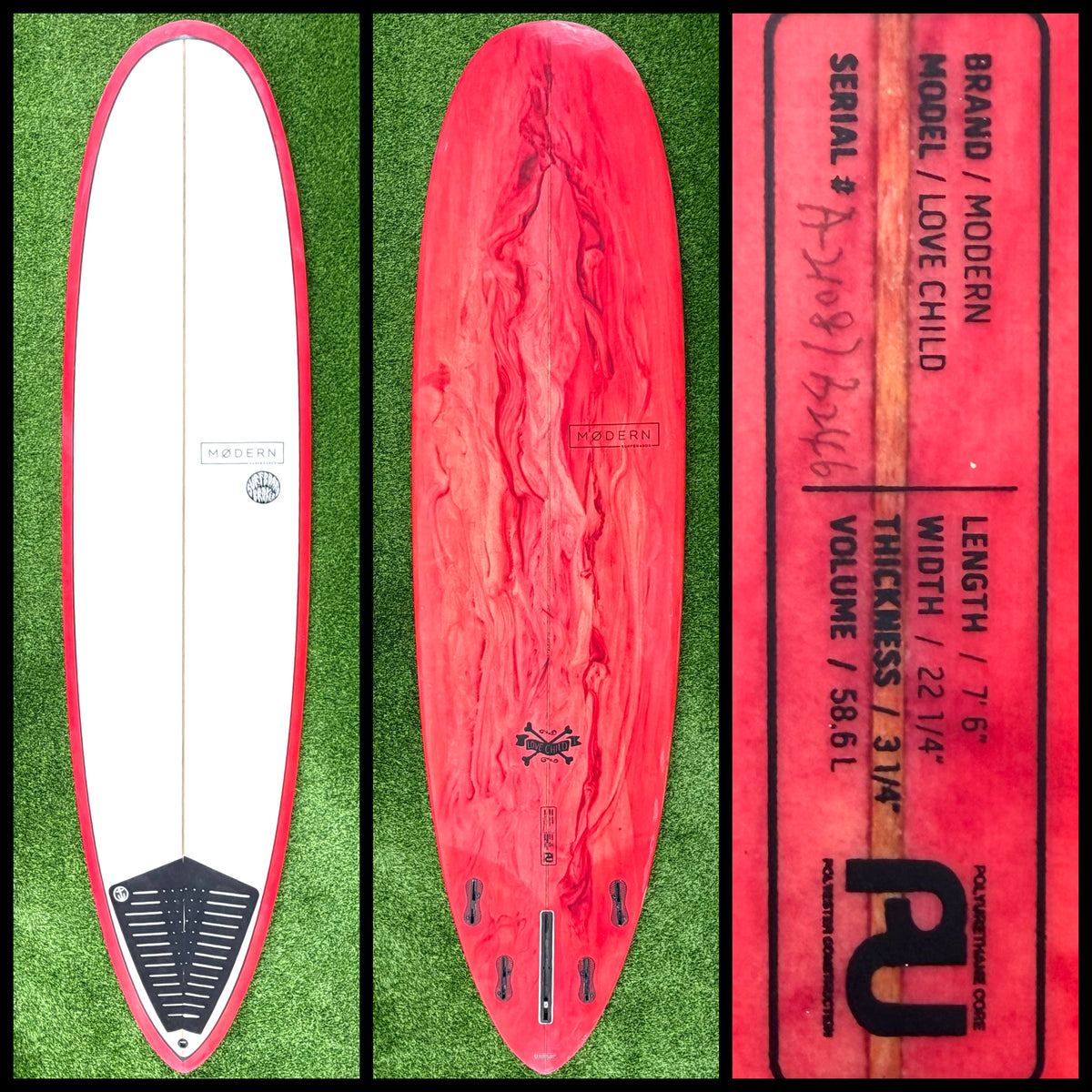 Modern Surfboard 7'6 58L (USED)
