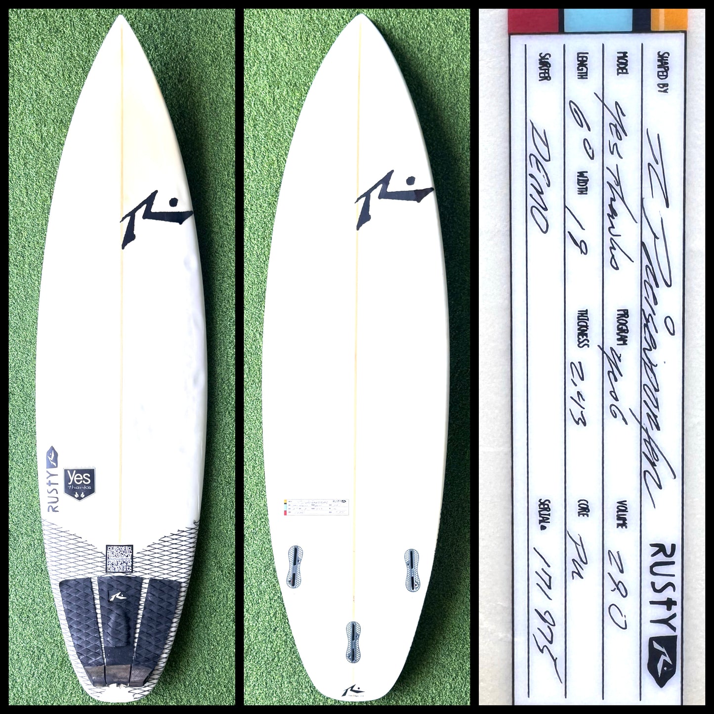 Rusty Surfboard 6'0 29L (USED)
