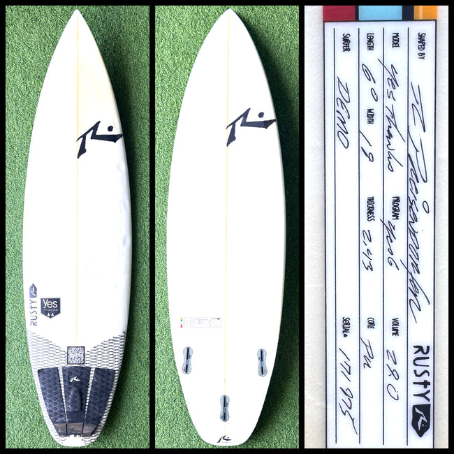 Rusty Surfboard 6'0 29L (USED)