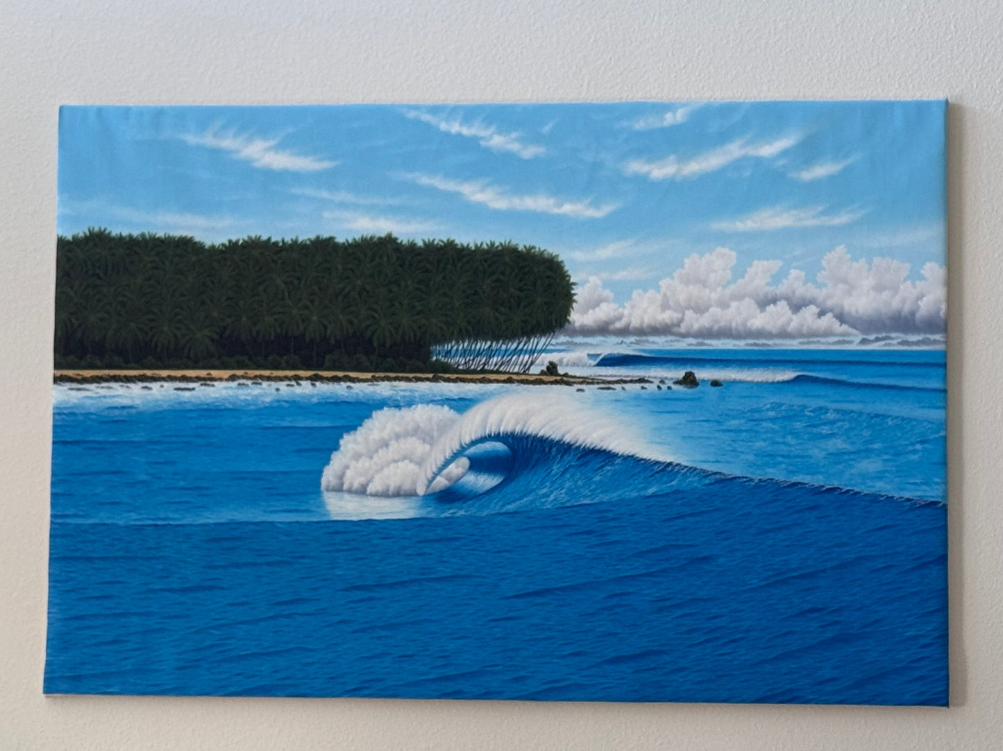 Surf Art 47” x 71”  “Indo Daze Greenbush”