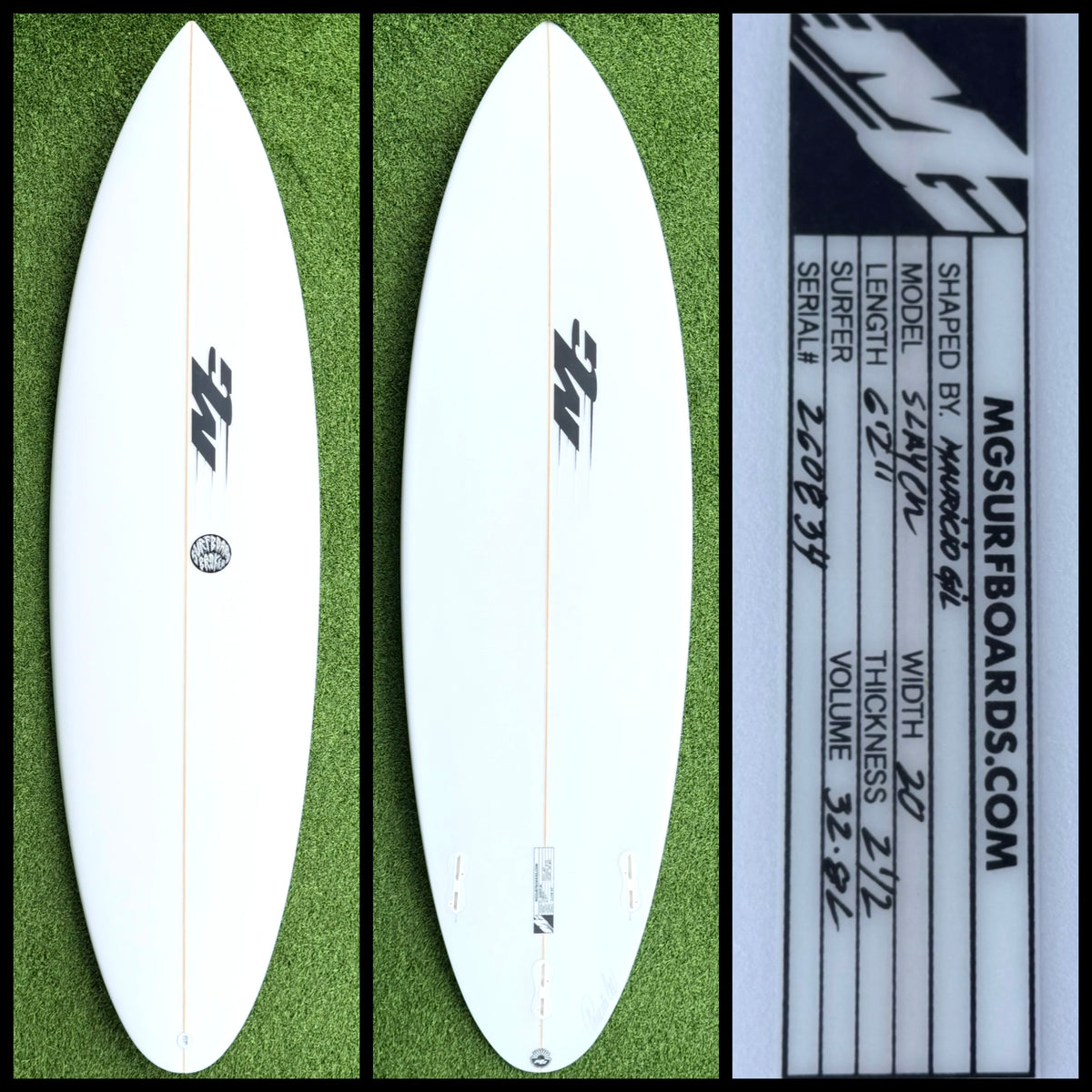 MG Surfboard 6'2 32L (NEW)