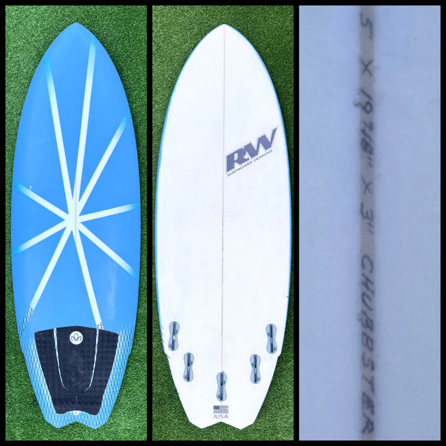 Ricky Whitlock Surfboard 5'0 34L (USED)